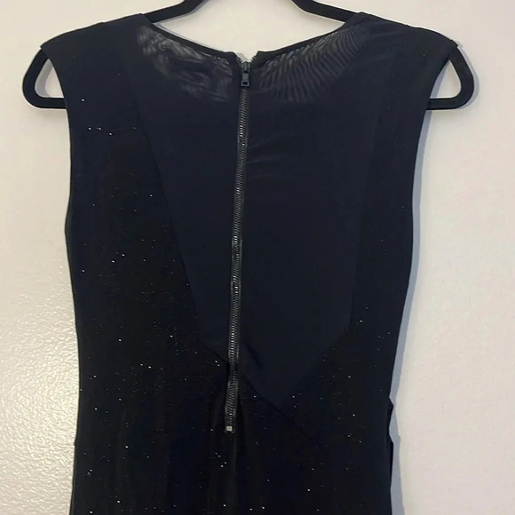 Alice + Olivia | Sparkle Black Bodycon dress Women size 6 wedding guest cocktail - Picture 7 of 10